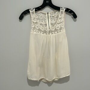 LA Hearts open back lace tank | M